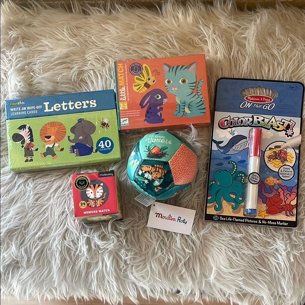 NEW! 3-5 year old Kids Toy Set - learning games - cards, matching, memory, etc!